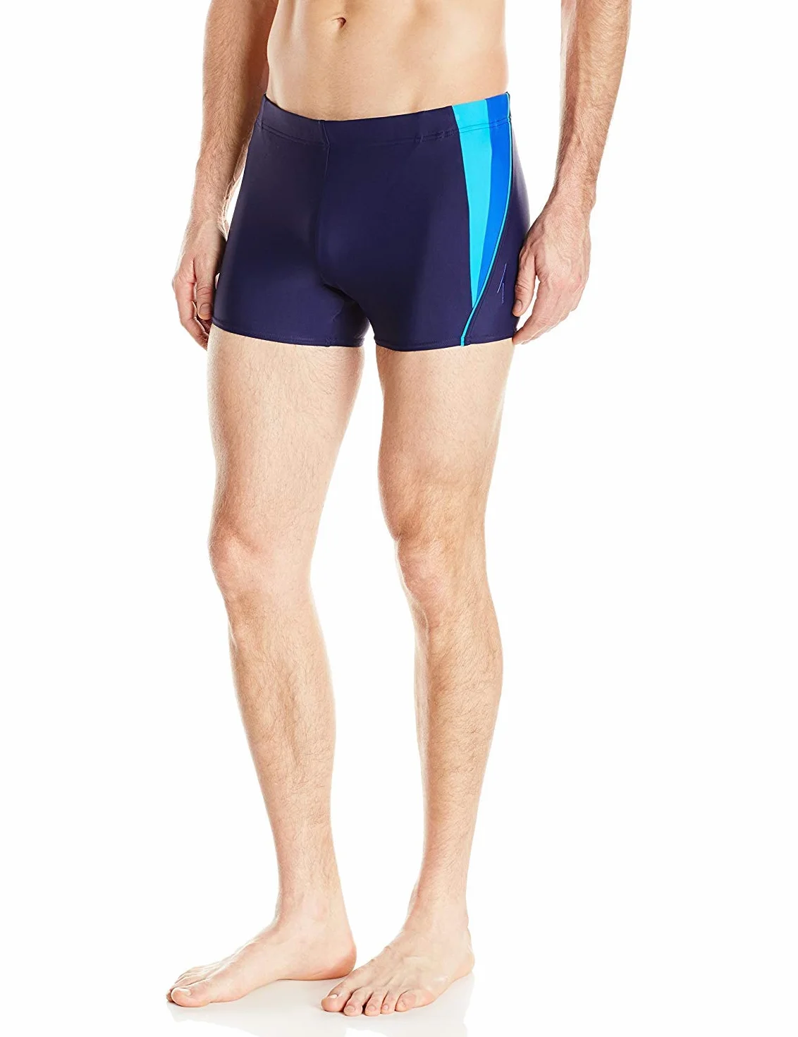 Speedo Fitness Splice Powerflex Eco Square Leg Badeanzug