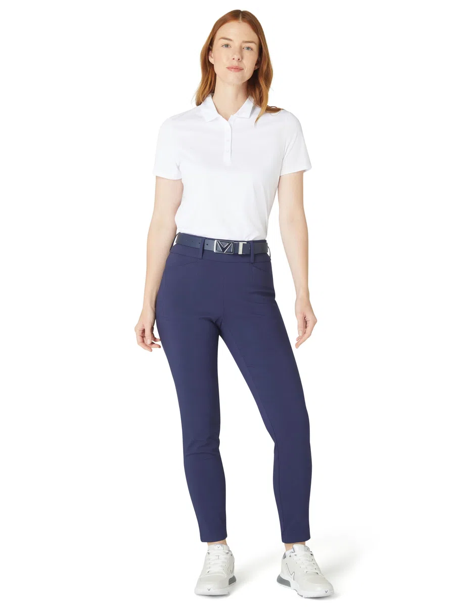 Callaway Apparel Damen Schlupfhose Chev Pull On Pants with Stretch for Women
