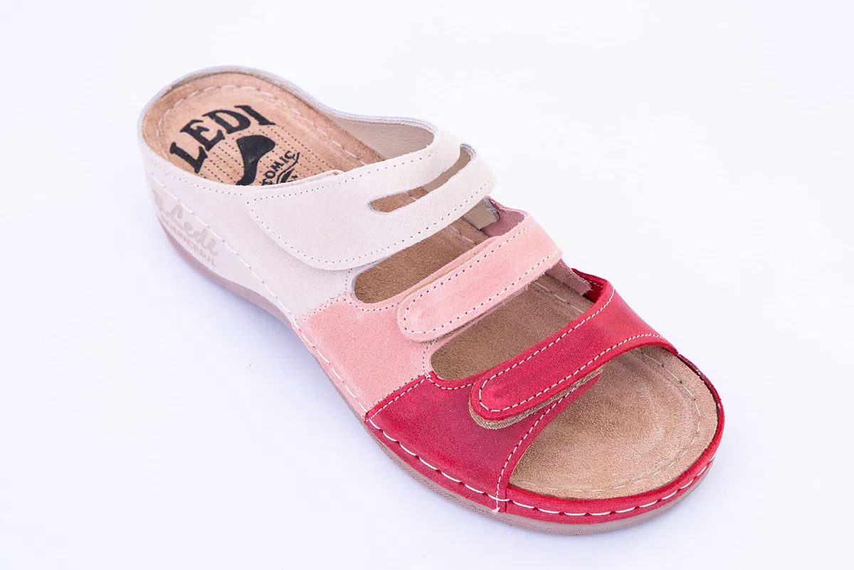 Ledi Anatomic 432 Lederschuhe Sandalen Sandalette Clog Pantolette Komfortschuhe Hausschuhe, Damen