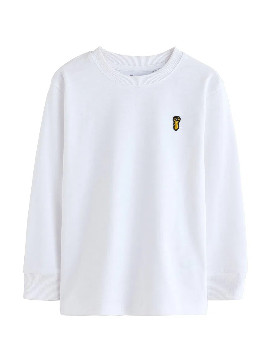 NEXT Jungen Gemütliche Langarmshirts im 8er-Pack mit Hirschlogo