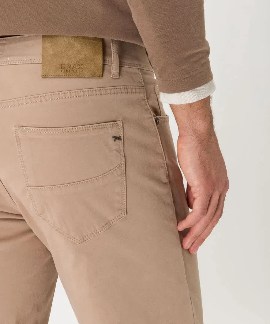 BRAX Straight Fit Hose Cadiz Cotton Satin Stretch Nachtblau