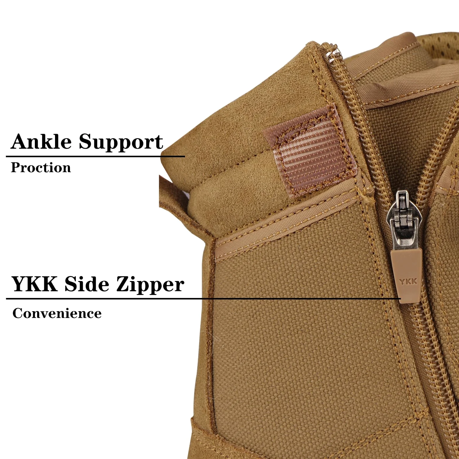 Einsatzstiefel Herren Zipper Kampfstiefel Springerstiefel Militär Tactical Boots