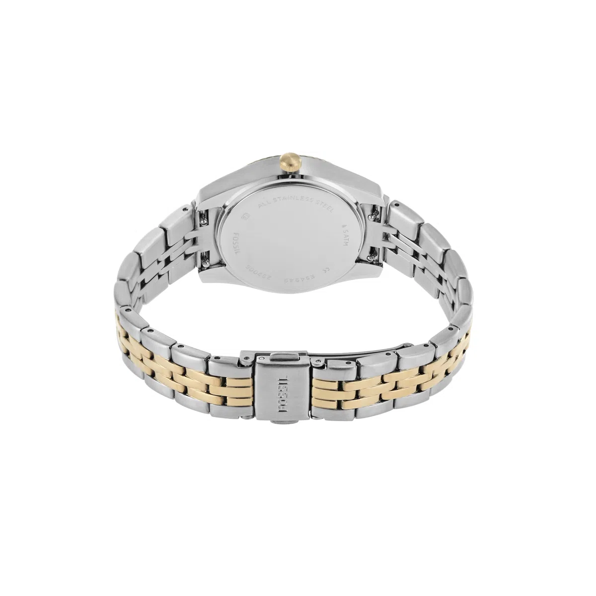 Fossil Scarlette Watch für Damen, 33mm Quarz-Dreizeiger-Datumswerk mit Edelstahlarmband