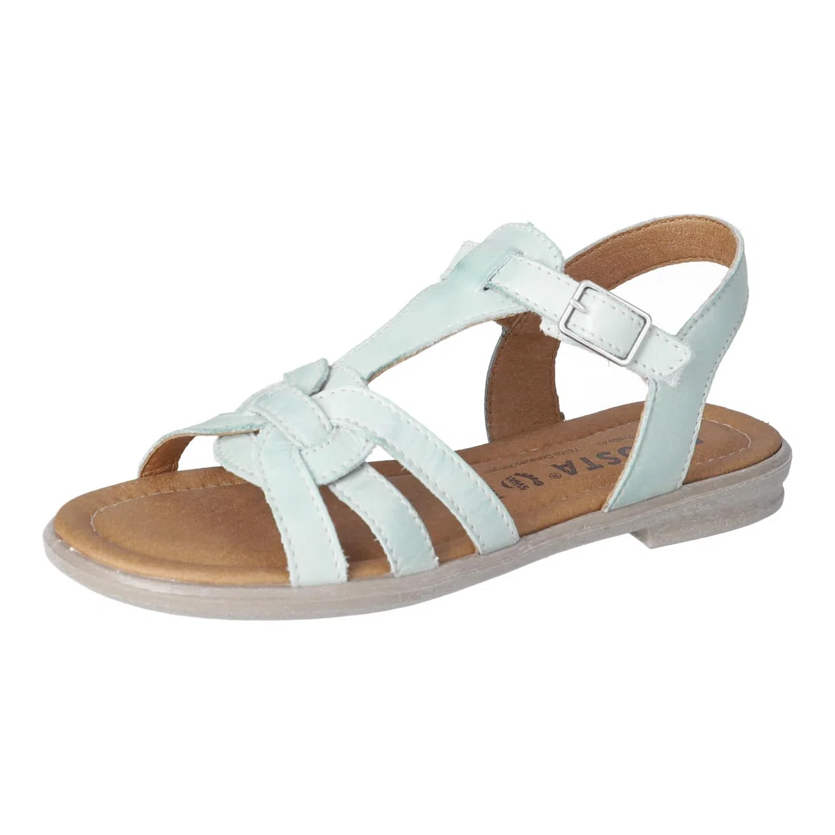 RICOSTA Riemchensandalen Birte - rutschfeste Mädchen-Sandalen - Flache Sandalen für Kinder - Echtleder-Sandaletten