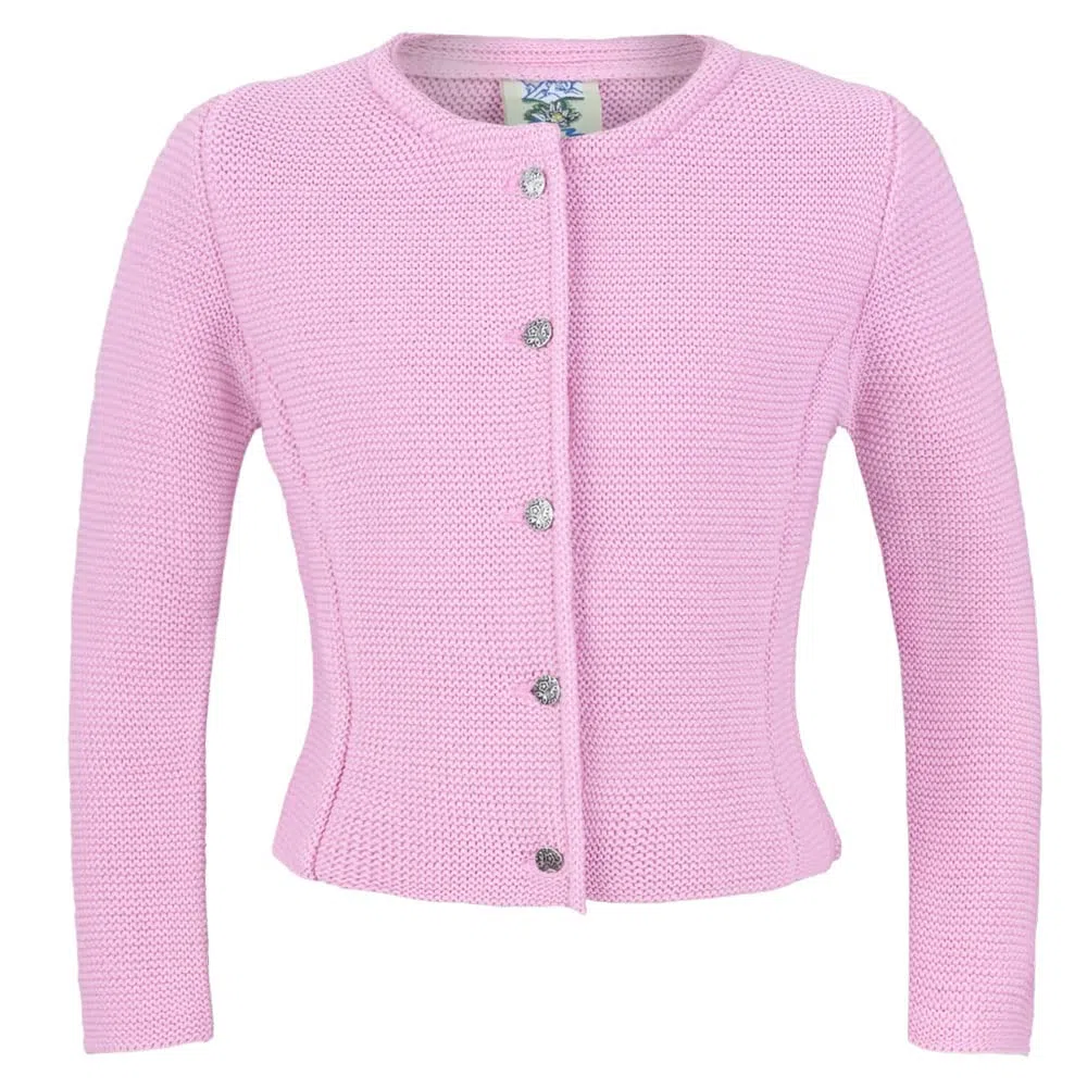 Isar-Trachten Kinderstrickjacke 47065 Trachtenjacke für Mädchen Elegante Jacke