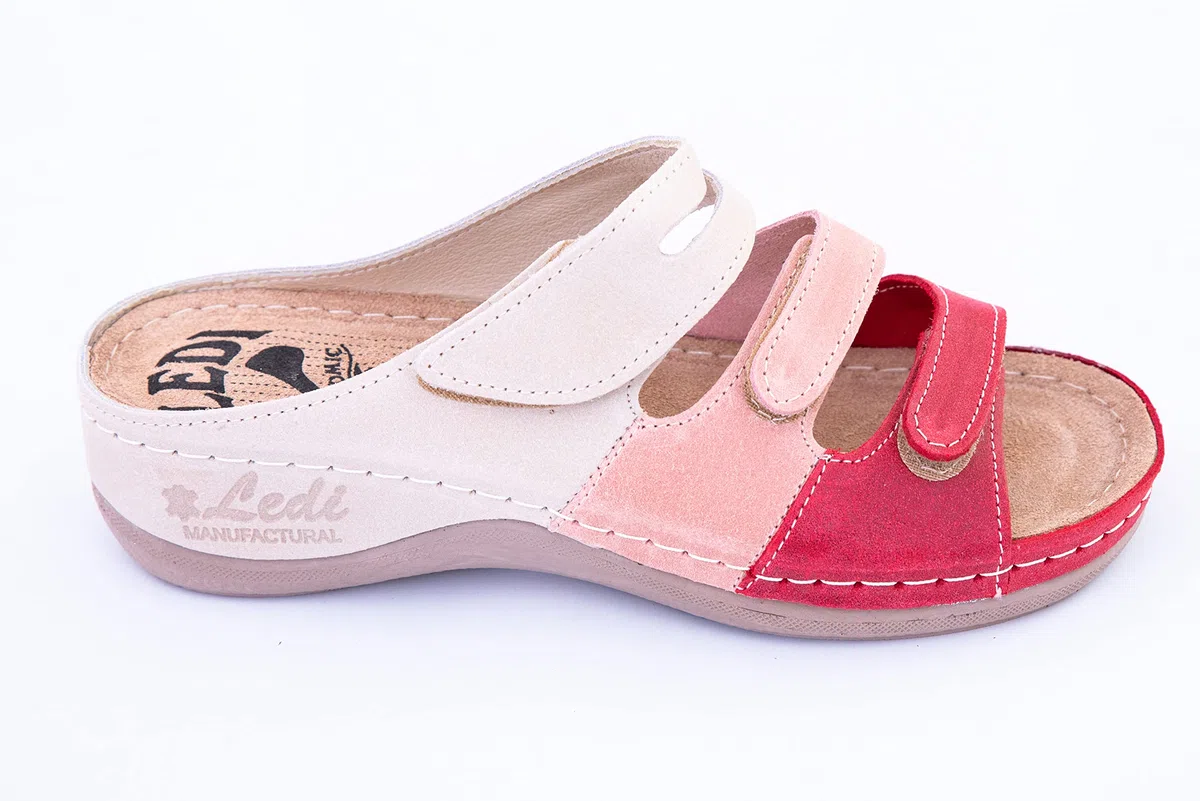 Ledi Anatomic 432 Lederschuhe Sandalen Sandalette Clog Pantolette Komfortschuhe Hausschuhe, Damen