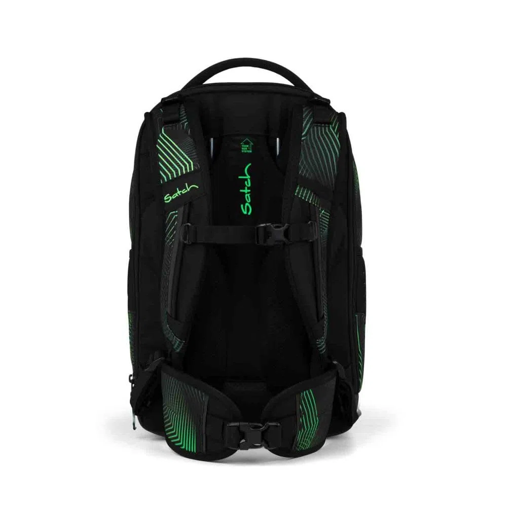 Satch Match Plus Schulrucksack Set 3tlg. inkl. Schlamperbox und Sporttasche (Seismic Green)