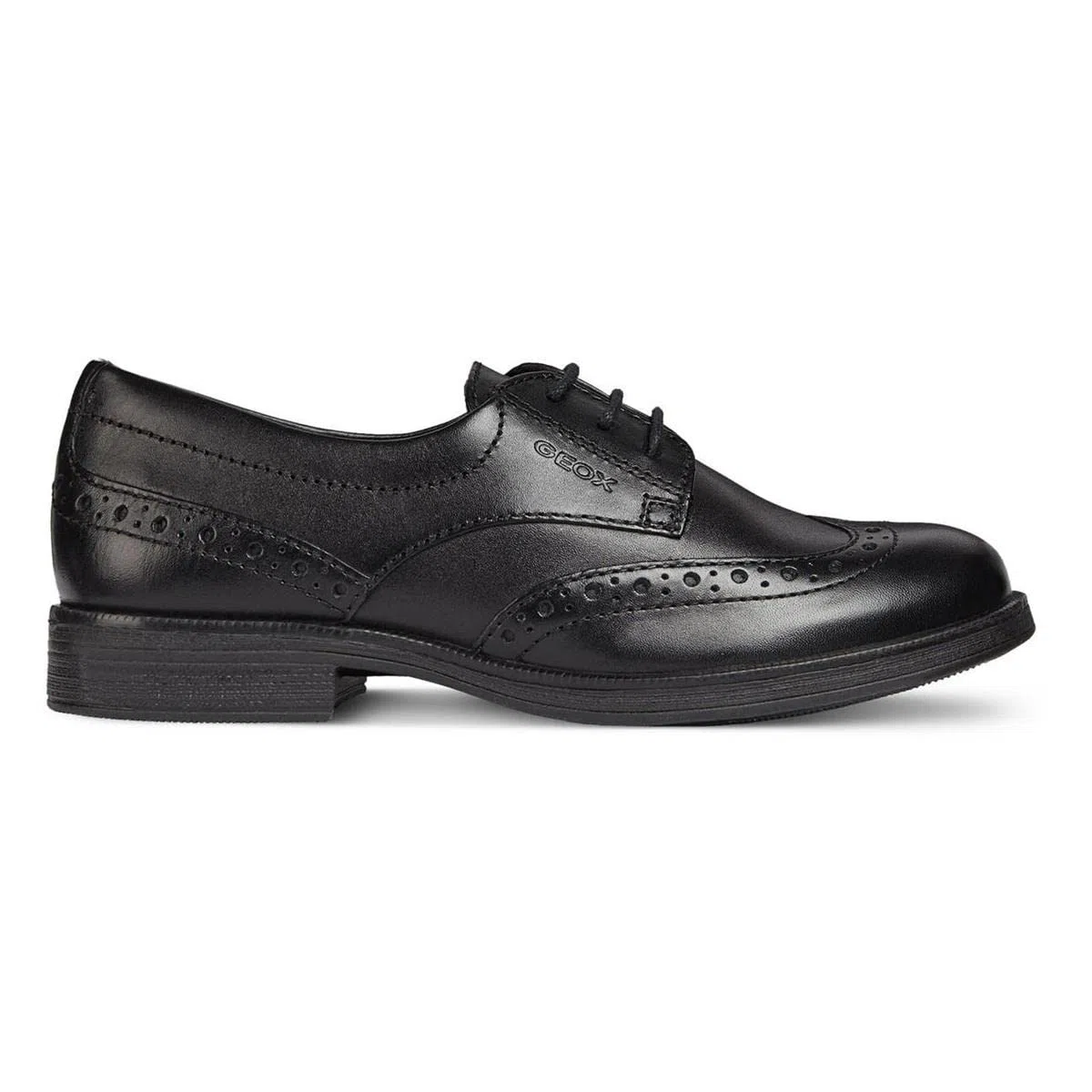Geox Mädchen Jr Agata D Schuhe, Schwarz, 39 EU