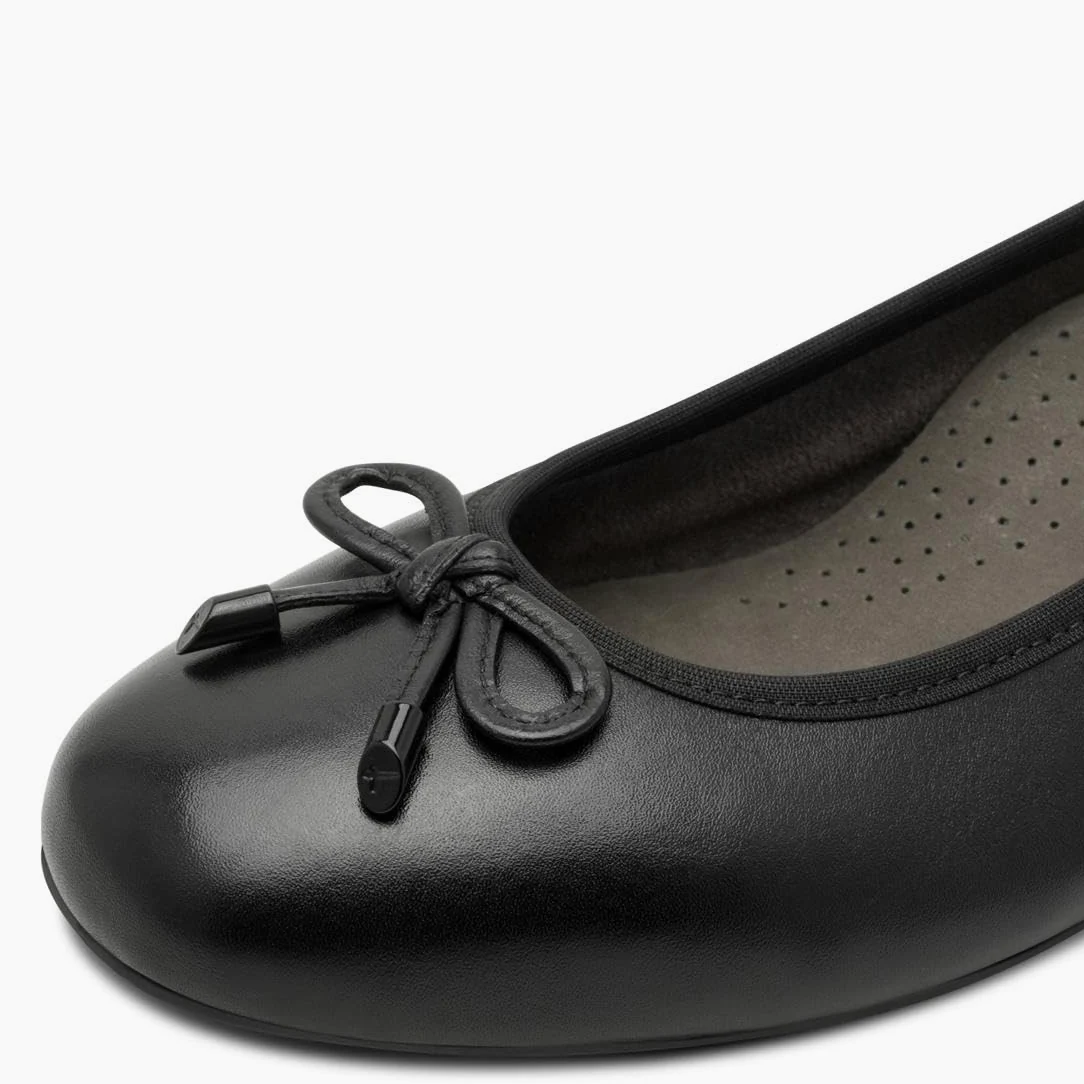 Tamaris Comfort Damen Ballerinas aus Leder mit Schleife