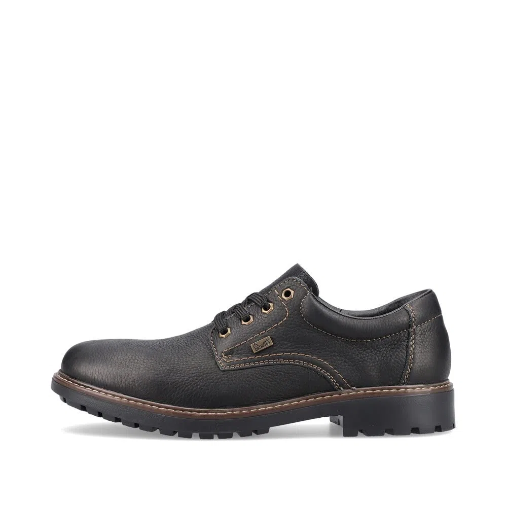 Rieker Herren Bequemschuhe B4610, Männer Schnürschuhe, wasserabweisend, riekerTEX